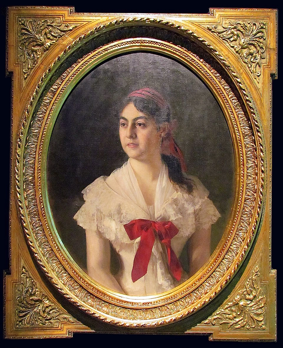 Vlaho Bukovac - 109, Ritratto della Regina Natalia di Serbia, 1882